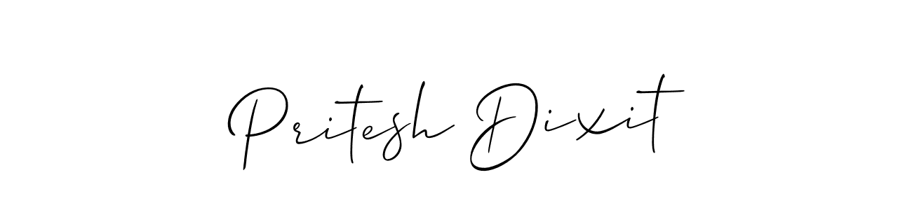 Design your own signature with our free online signature maker. With this signature software, you can create a handwritten (Allison_Script) signature for name Pritesh Dixit. Pritesh Dixit signature style 2 images and pictures png