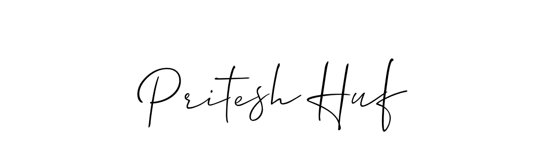 Pritesh Huf stylish signature style. Best Handwritten Sign (Allison_Script) for my name. Handwritten Signature Collection Ideas for my name Pritesh Huf. Pritesh Huf signature style 2 images and pictures png