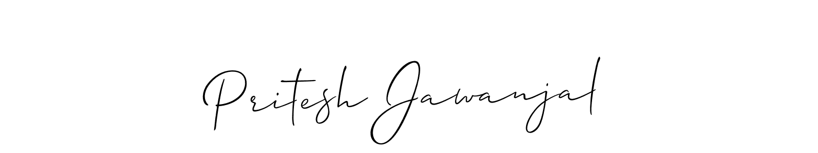 How to make Pritesh Jawanjal signature? Allison_Script is a professional autograph style. Create handwritten signature for Pritesh Jawanjal name. Pritesh Jawanjal signature style 2 images and pictures png