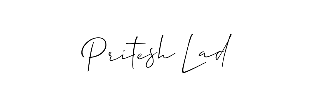 How to Draw Pritesh Lad signature style? Allison_Script is a latest design signature styles for name Pritesh Lad. Pritesh Lad signature style 2 images and pictures png