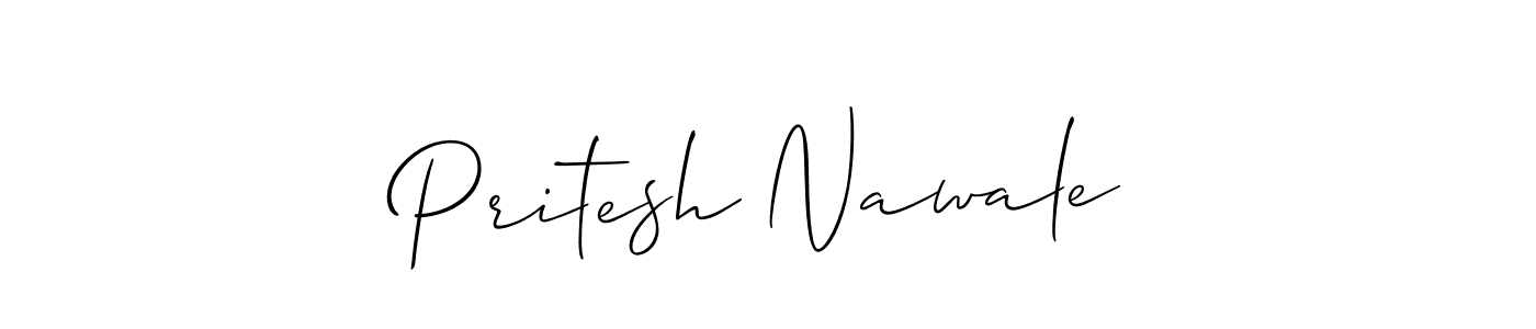 if you are searching for the best signature style for your name Pritesh Nawale. so please give up your signature search. here we have designed multiple signature styles  using Allison_Script. Pritesh Nawale signature style 2 images and pictures png