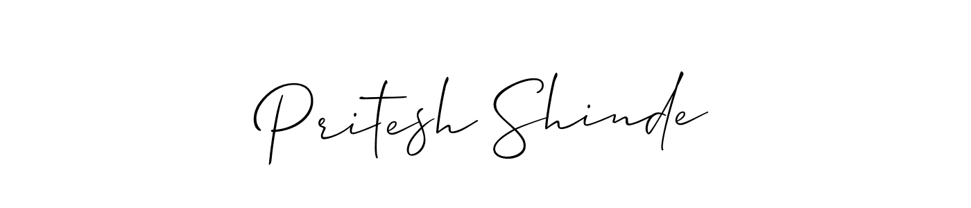 The best way (Allison_Script) to make a short signature is to pick only two or three words in your name. The name Pritesh Shinde include a total of six letters. For converting this name. Pritesh Shinde signature style 2 images and pictures png