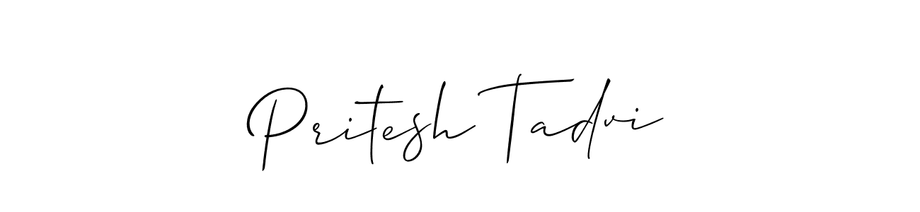 You can use this online signature creator to create a handwritten signature for the name Pritesh Tadvi. This is the best online autograph maker. Pritesh Tadvi signature style 2 images and pictures png
