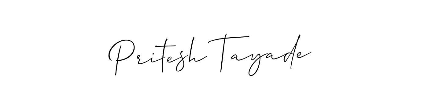 How to Draw Pritesh Tayade signature style? Allison_Script is a latest design signature styles for name Pritesh Tayade. Pritesh Tayade signature style 2 images and pictures png