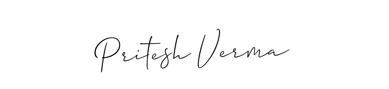 How to Draw Pritesh Verma signature style? Allison_Script is a latest design signature styles for name Pritesh Verma. Pritesh Verma signature style 2 images and pictures png
