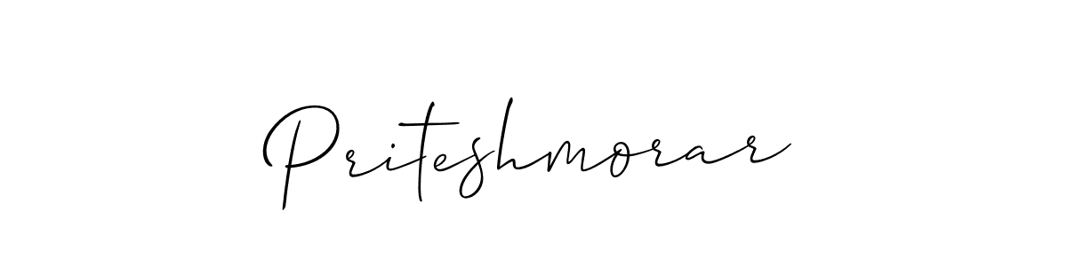 Also we have Priteshmorar name is the best signature style. Create professional handwritten signature collection using Allison_Script autograph style. Priteshmorar signature style 2 images and pictures png