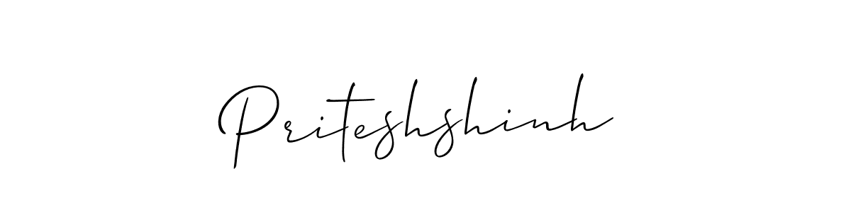 Make a beautiful signature design for name Priteshshinh. With this signature (Allison_Script) style, you can create a handwritten signature for free. Priteshshinh signature style 2 images and pictures png