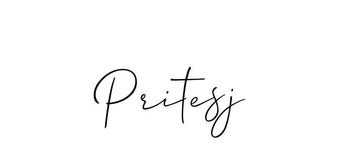 You should practise on your own different ways (Allison_Script) to write your name (Pritesj) in signature. don't let someone else do it for you. Pritesj signature style 2 images and pictures png
