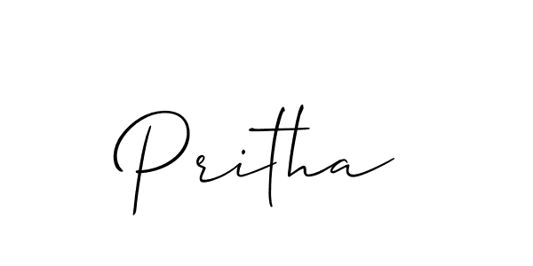Make a short Pritha signature style. Manage your documents anywhere anytime using Allison_Script. Create and add eSignatures, submit forms, share and send files easily. Pritha signature style 2 images and pictures png