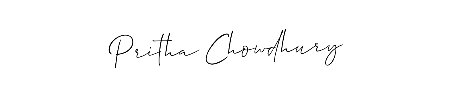 Check out images of Autograph of Pritha Chowdhury name. Actor Pritha Chowdhury Signature Style. Allison_Script is a professional sign style online. Pritha Chowdhury signature style 2 images and pictures png