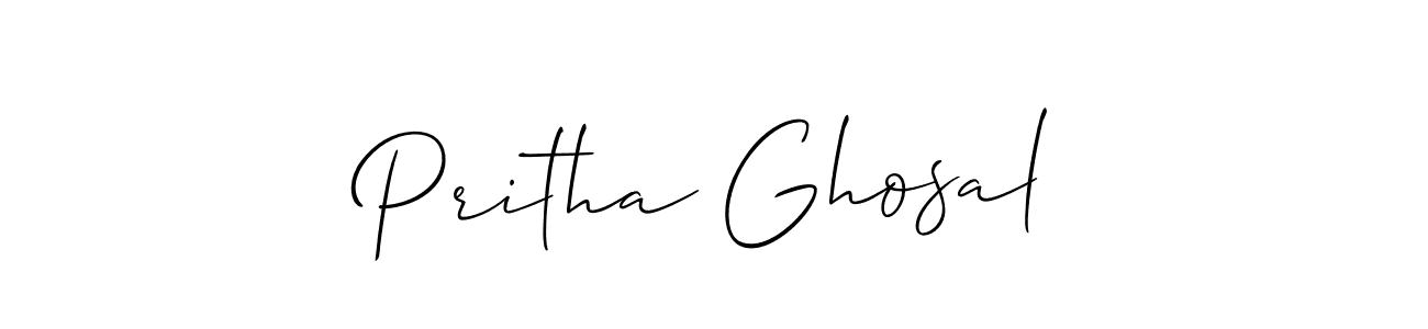 Make a short Pritha Ghosal signature style. Manage your documents anywhere anytime using Allison_Script. Create and add eSignatures, submit forms, share and send files easily. Pritha Ghosal signature style 2 images and pictures png