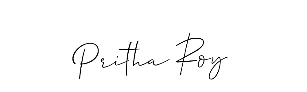Pritha Roy stylish signature style. Best Handwritten Sign (Allison_Script) for my name. Handwritten Signature Collection Ideas for my name Pritha Roy. Pritha Roy signature style 2 images and pictures png