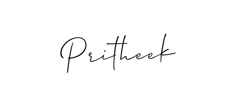 Make a beautiful signature design for name Pritheek. Use this online signature maker to create a handwritten signature for free. Pritheek signature style 2 images and pictures png