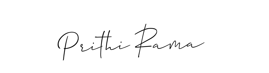 It looks lik you need a new signature style for name Prithi Rama. Design unique handwritten (Allison_Script) signature with our free signature maker in just a few clicks. Prithi Rama signature style 2 images and pictures png