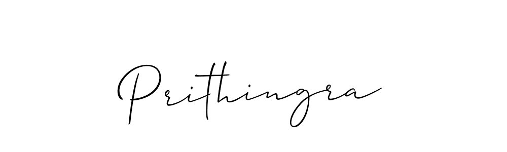Design your own signature with our free online signature maker. With this signature software, you can create a handwritten (Allison_Script) signature for name Prithingra. Prithingra signature style 2 images and pictures png