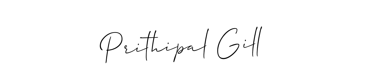 Best and Professional Signature Style for Prithipal Gill. Allison_Script Best Signature Style Collection. Prithipal Gill signature style 2 images and pictures png