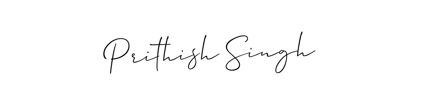 Also we have Prithish Singh name is the best signature style. Create professional handwritten signature collection using Allison_Script autograph style. Prithish Singh signature style 2 images and pictures png