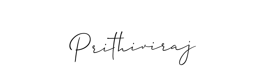 Use a signature maker to create a handwritten signature online. With this signature software, you can design (Allison_Script) your own signature for name Prithiviraj. Prithiviraj signature style 2 images and pictures png