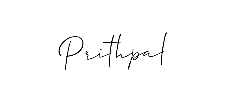 Create a beautiful signature design for name Prithpal. With this signature (Allison_Script) fonts, you can make a handwritten signature for free. Prithpal signature style 2 images and pictures png