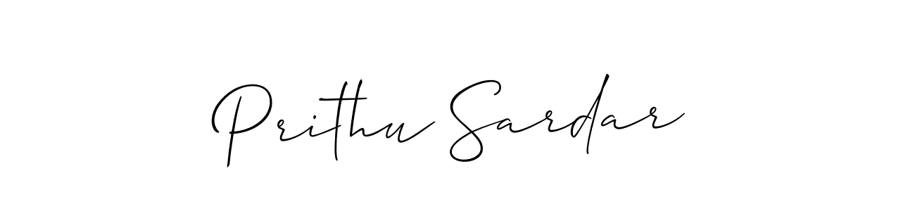 Also You can easily find your signature by using the search form. We will create Prithu Sardar name handwritten signature images for you free of cost using Allison_Script sign style. Prithu Sardar signature style 2 images and pictures png