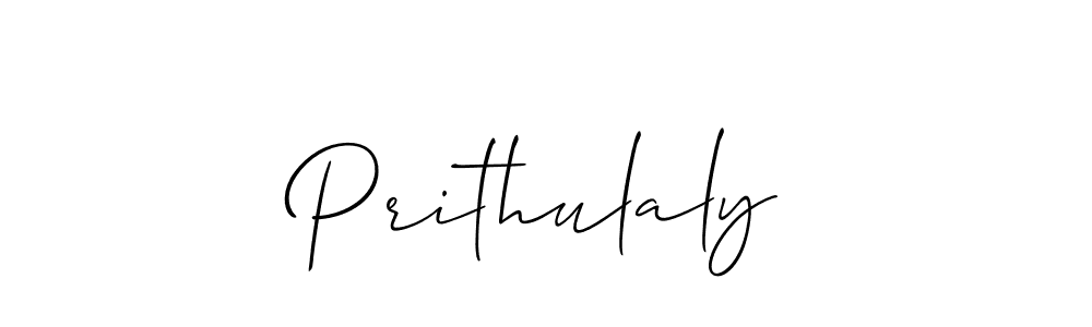 Use a signature maker to create a handwritten signature online. With this signature software, you can design (Allison_Script) your own signature for name Prithulaly. Prithulaly signature style 2 images and pictures png