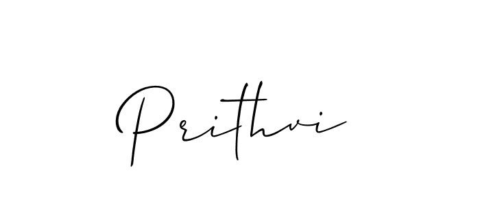 The best way (Allison_Script) to make a short signature is to pick only two or three words in your name. The name Prithvi include a total of six letters. For converting this name. Prithvi signature style 2 images and pictures png