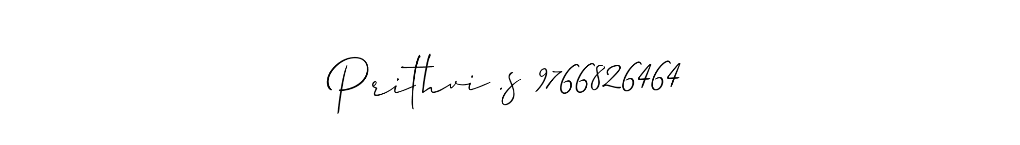 This is the best signature style for the Prithvi .s 9766826464 name. Also you like these signature font (Allison_Script). Mix name signature. Prithvi .s 9766826464 signature style 2 images and pictures png