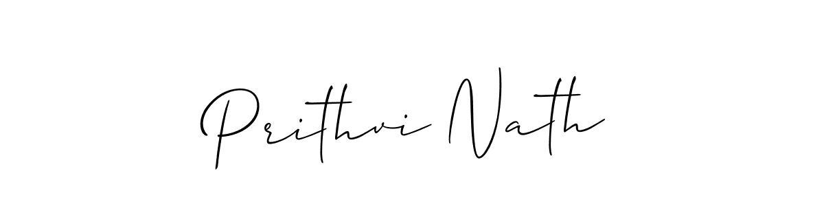 Also we have Prithvi Nath name is the best signature style. Create professional handwritten signature collection using Allison_Script autograph style. Prithvi Nath signature style 2 images and pictures png