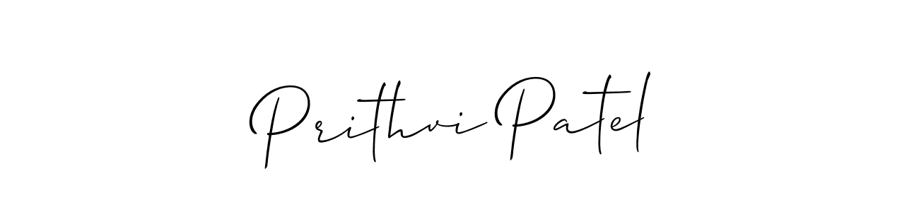 Also we have Prithvi Patel name is the best signature style. Create professional handwritten signature collection using Allison_Script autograph style. Prithvi Patel signature style 2 images and pictures png