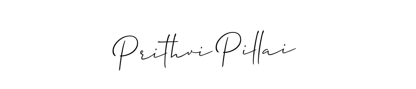 Prithvi Pillai stylish signature style. Best Handwritten Sign (Allison_Script) for my name. Handwritten Signature Collection Ideas for my name Prithvi Pillai. Prithvi Pillai signature style 2 images and pictures png