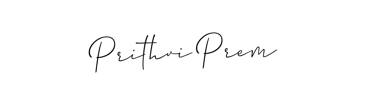 Also we have Prithvi Prem name is the best signature style. Create professional handwritten signature collection using Allison_Script autograph style. Prithvi Prem signature style 2 images and pictures png