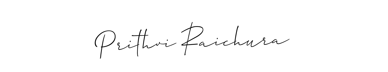 if you are searching for the best signature style for your name Prithvi Raichura. so please give up your signature search. here we have designed multiple signature styles  using Allison_Script. Prithvi Raichura signature style 2 images and pictures png