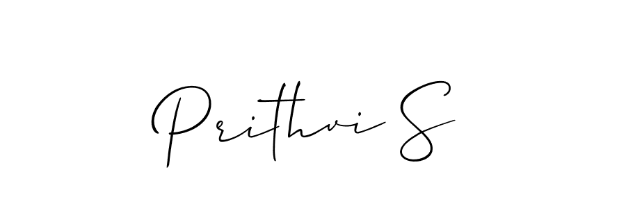 Similarly Allison_Script is the best handwritten signature design. Signature creator online .You can use it as an online autograph creator for name Prithvi S. Prithvi S signature style 2 images and pictures png