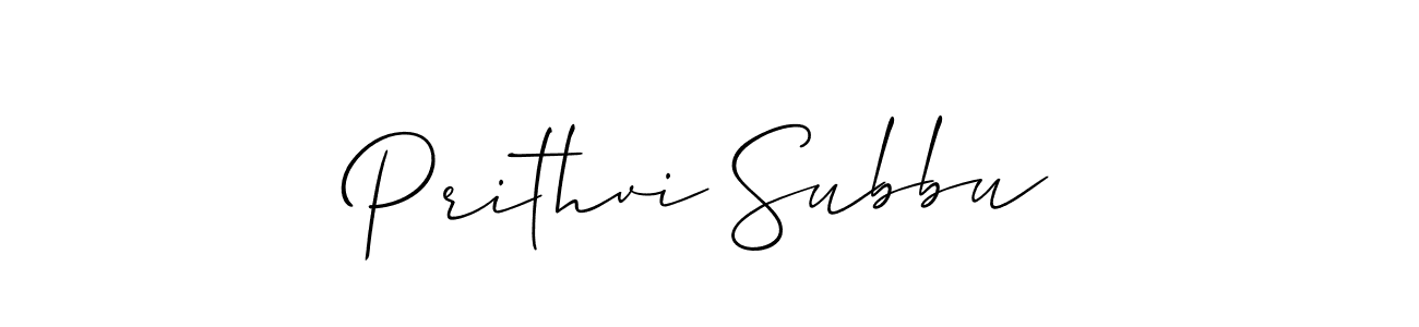 Here are the top 10 professional signature styles for the name Prithvi Subbu. These are the best autograph styles you can use for your name. Prithvi Subbu signature style 2 images and pictures png