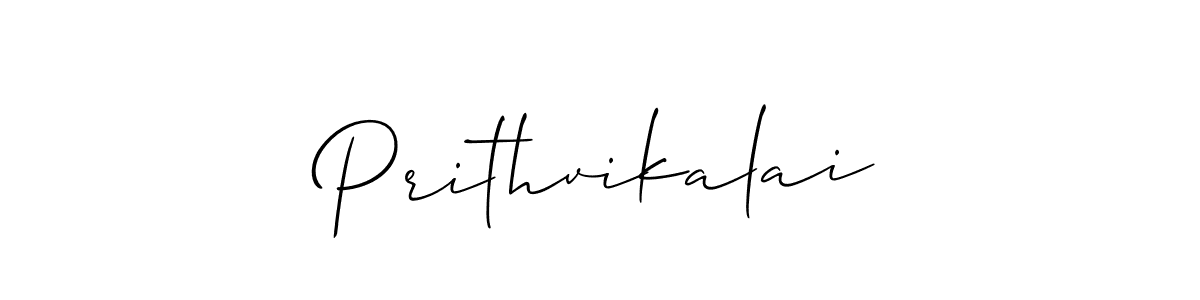 Create a beautiful signature design for name Prithvikalai. With this signature (Allison_Script) fonts, you can make a handwritten signature for free. Prithvikalai signature style 2 images and pictures png