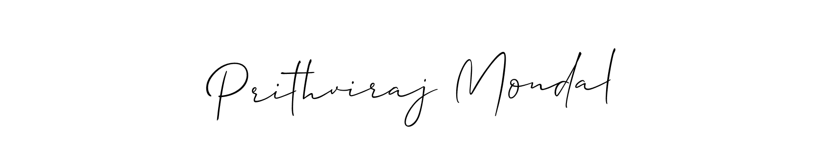 You should practise on your own different ways (Allison_Script) to write your name (Prithviraj Mondal) in signature. don't let someone else do it for you. Prithviraj Mondal signature style 2 images and pictures png