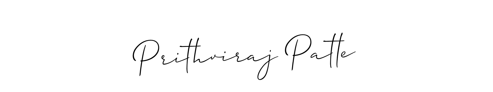 Make a beautiful signature design for name Prithviraj Patle. Use this online signature maker to create a handwritten signature for free. Prithviraj Patle signature style 2 images and pictures png