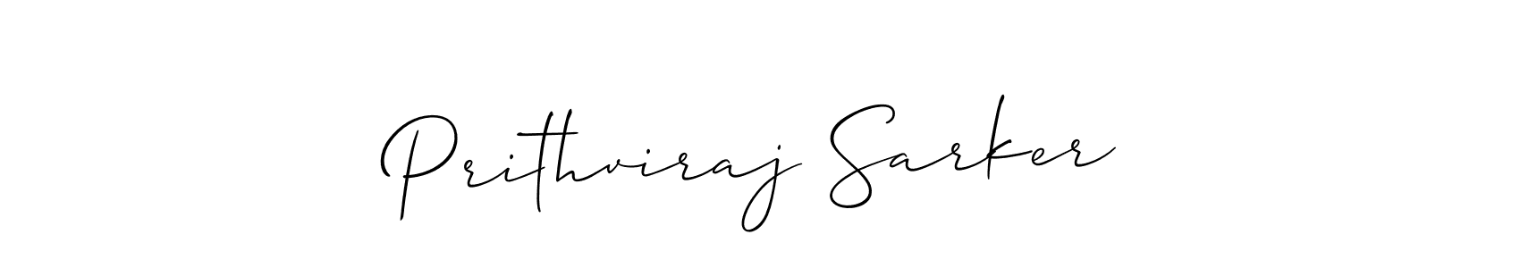 Design your own signature with our free online signature maker. With this signature software, you can create a handwritten (Allison_Script) signature for name Prithviraj Sarker. Prithviraj Sarker signature style 2 images and pictures png