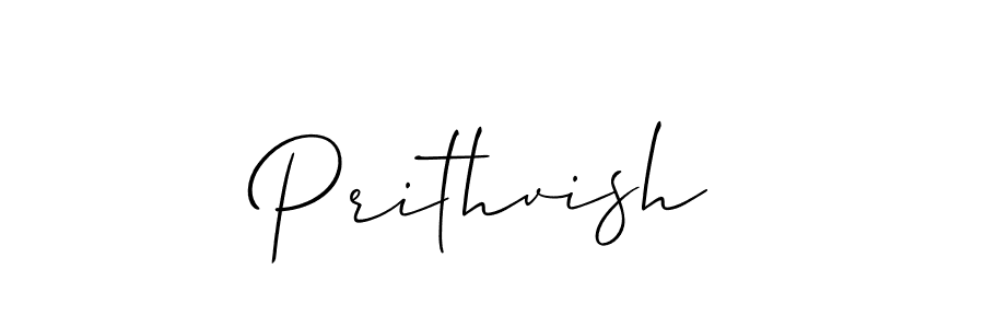 Use a signature maker to create a handwritten signature online. With this signature software, you can design (Allison_Script) your own signature for name Prithvish. Prithvish signature style 2 images and pictures png