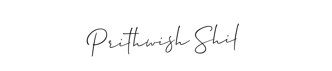 This is the best signature style for the Prithwish Shil name. Also you like these signature font (Allison_Script). Mix name signature. Prithwish Shil signature style 2 images and pictures png