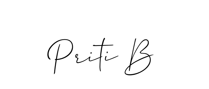 You can use this online signature creator to create a handwritten signature for the name Priti B. This is the best online autograph maker. Priti B signature style 2 images and pictures png