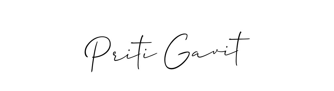 if you are searching for the best signature style for your name Priti Gavit. so please give up your signature search. here we have designed multiple signature styles  using Allison_Script. Priti Gavit signature style 2 images and pictures png