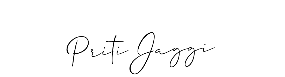 Make a beautiful signature design for name Priti Jaggi. With this signature (Allison_Script) style, you can create a handwritten signature for free. Priti Jaggi signature style 2 images and pictures png