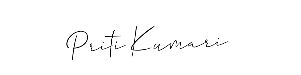 Create a beautiful signature design for name Priti Kumari. With this signature (Allison_Script) fonts, you can make a handwritten signature for free. Priti Kumari signature style 2 images and pictures png