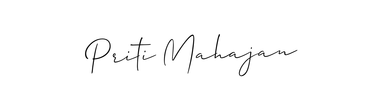 How to Draw Priti Mahajan signature style? Allison_Script is a latest design signature styles for name Priti Mahajan. Priti Mahajan signature style 2 images and pictures png