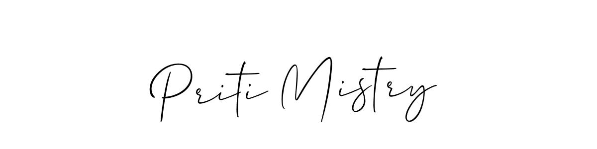 Make a short Priti Mistry signature style. Manage your documents anywhere anytime using Allison_Script. Create and add eSignatures, submit forms, share and send files easily. Priti Mistry signature style 2 images and pictures png