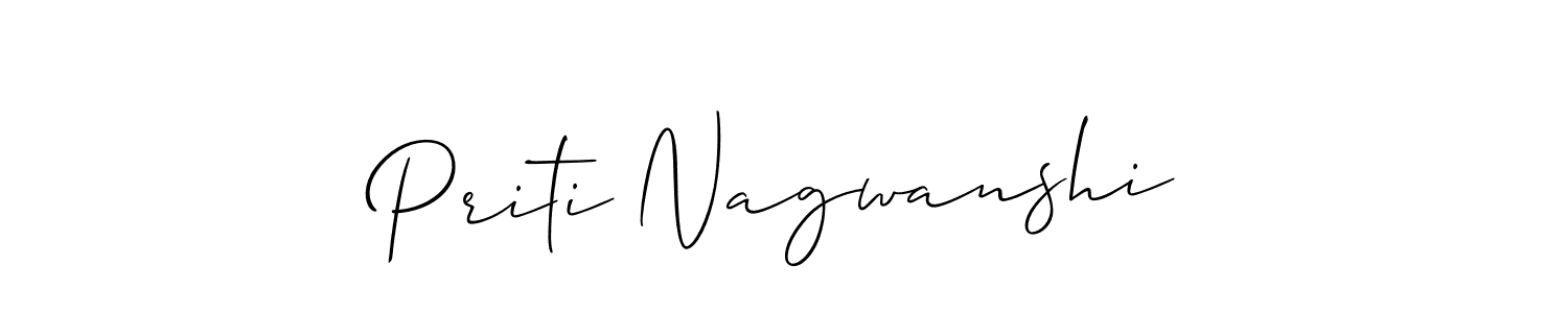 Best and Professional Signature Style for Priti Nagwanshi. Allison_Script Best Signature Style Collection. Priti Nagwanshi signature style 2 images and pictures png