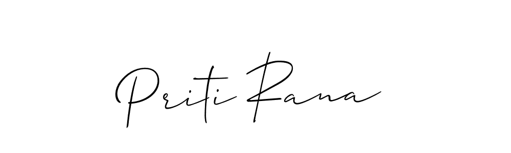 Make a beautiful signature design for name Priti Rana. Use this online signature maker to create a handwritten signature for free. Priti Rana signature style 2 images and pictures png