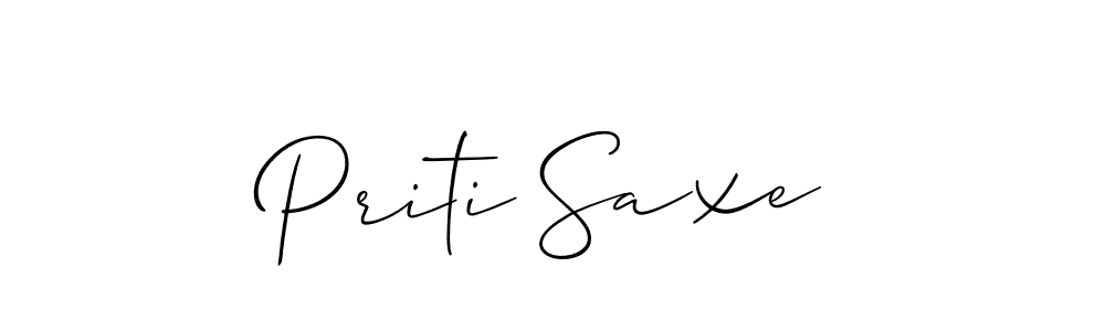 Make a beautiful signature design for name Priti Saxe. Use this online signature maker to create a handwritten signature for free. Priti Saxe signature style 2 images and pictures png