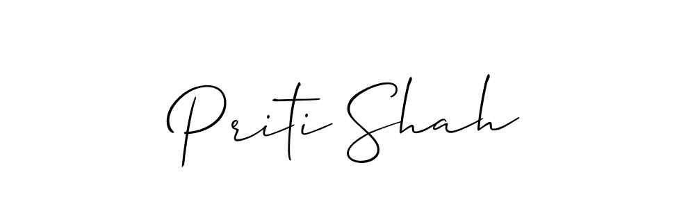 You should practise on your own different ways (Allison_Script) to write your name (Priti Shah) in signature. don't let someone else do it for you. Priti Shah signature style 2 images and pictures png